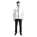 Abacus Mens Bounce rainjacket - white/grey