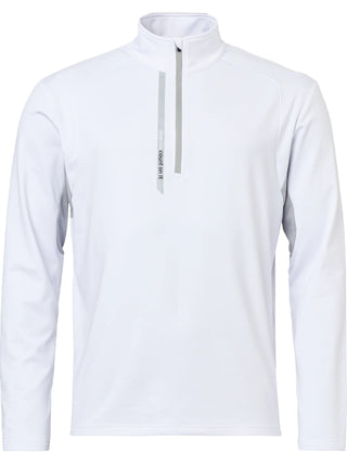 Buy white Abacus Men's Sherwood Halfzip Fleece