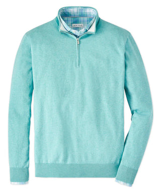 Buy cloud Peter Millar Men's Whitaker Quarter-Zip Sweater