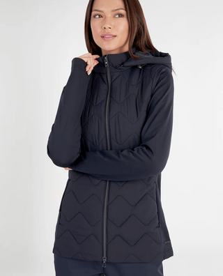 MARCIA HYBRID LONG LINE JACKET WITH DETACHABLE HOOD | Size 10