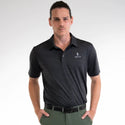 Clutch & Co Men's Performance Golf Polo - Black Marle