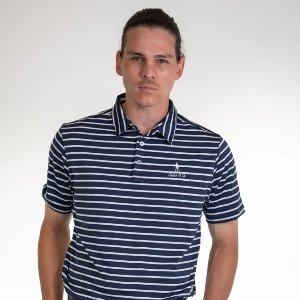 Clutch & Co Men's Tour Golf Polo Golf Suite Shop