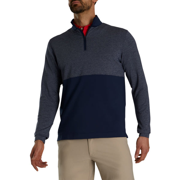 FootJoy Space Dye Stripe Blocked Men's Quarter-Zip (Athletic Fit)