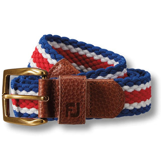 Buy twilight-racing-red-white FootJoy Striped Braided Men's Belt