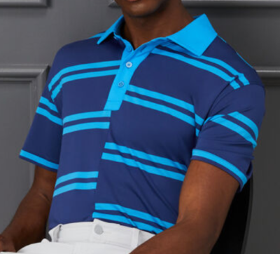 G/FORE Offset Stripe Polo