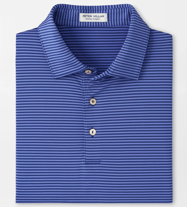 Peter Millar Men's Maritime / Cottage Blue Hales Performance Jersey Polo