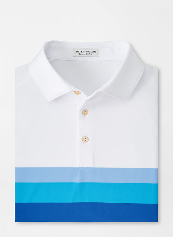 Peter Millar Macon Performance Jersey Polo in White