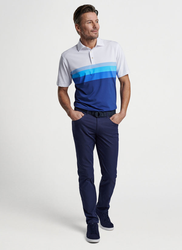 Peter Millar Macon Performance Jersey Polo in White