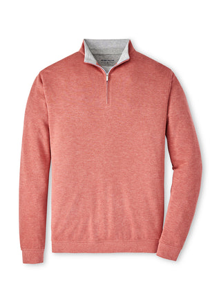 Peter Millar Men's Clay Rose Crown Comfort Quarter-Zip