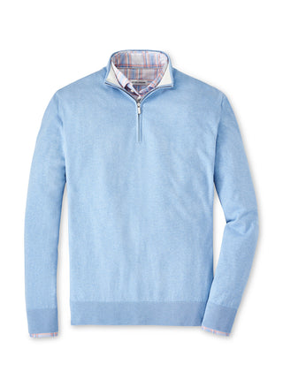 Buy cottage-blue Peter Millar Men's Whitaker Quarter-Zip Sweater