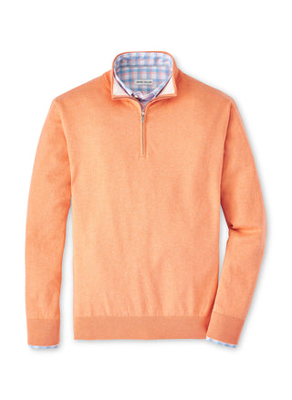 Buy coral-haze Peter Millar Men's Whitaker Quarter-Zip Sweater