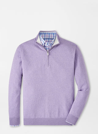 Buy wild-lilac Peter Millar Men's Whitaker Quarter-Zip Sweater