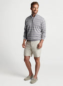 Peter Millar Eastham Striped Quarter-Zip Sweater