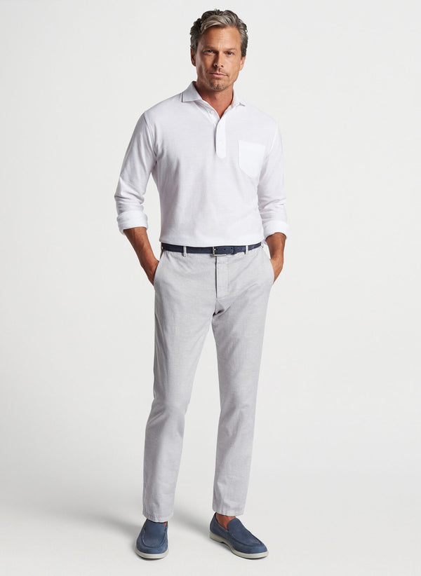 Peter Millar Croxley Long-Sleeve Polo