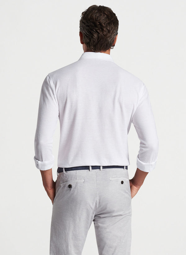 Peter Millar Croxley Long-Sleeve Polo