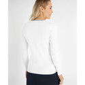 Green Lamb Madison Cable V-Neck Sweater