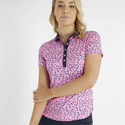 Green Lamb Melanie Printed Ladies Golf Polo Shirt - size 10