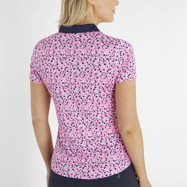 Green Lamb Melanie Printed Ladies Golf Polo Shirt - size 10