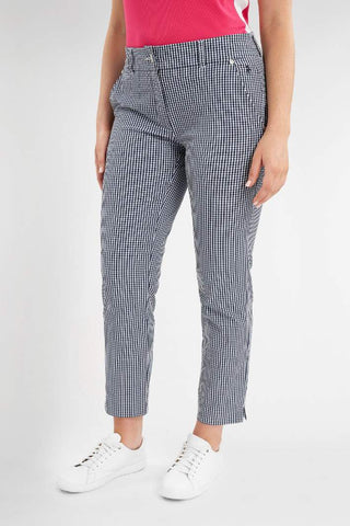 Green Lamb Oprah Gingham Cropped Trousers | EU36