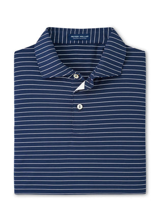 Peter Millar Men's Navy Duet Jersey Polo