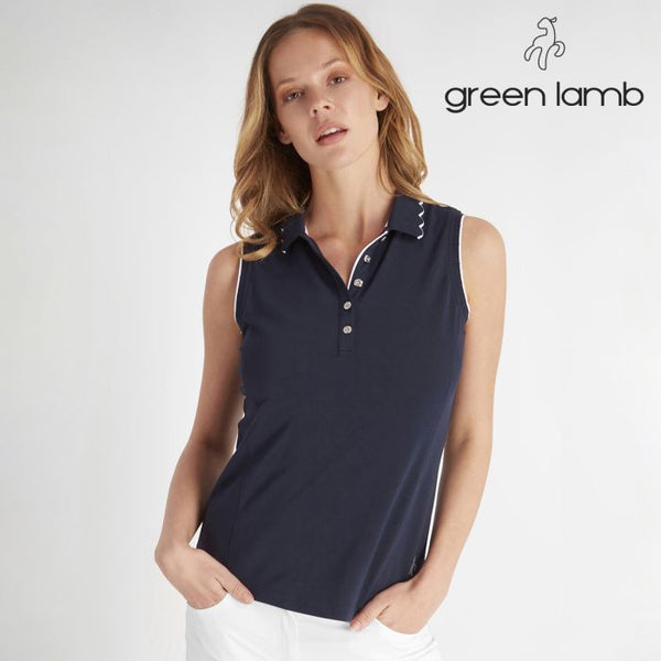 Green Lamb Nadia Sleeveless Club Polo - size 10