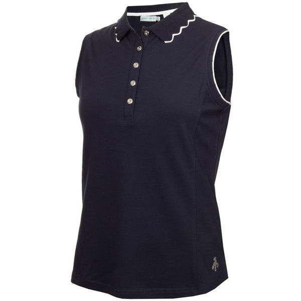 Green Lamb Nadia Sleeveless Club Polo - size 10