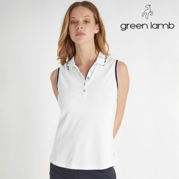 Green Lamb Nadia Sleeveless Club Polo - size 10