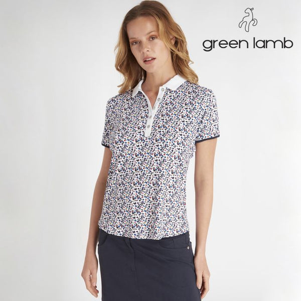 Green Lamb Naomi Printed Polo - size 10