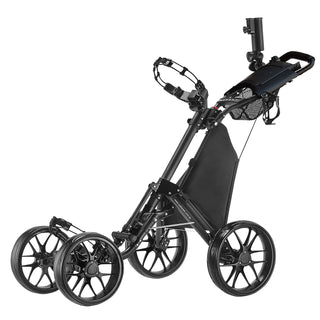 Buy dark-grey CaddyTek CaddyCruiser ONE Pro One-Click Folding 4-Wheel Golf Push Cart