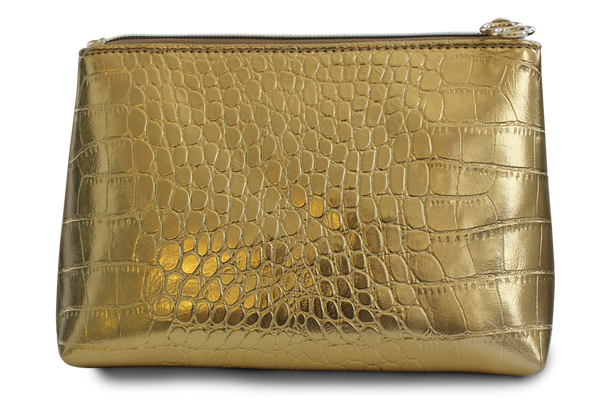 Golden 8 Gold Mock Croc Bag