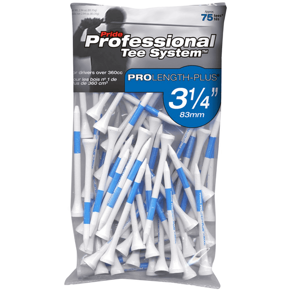 Pride Professional Tee System™ (PTS) Wood Golf Tees - Blue